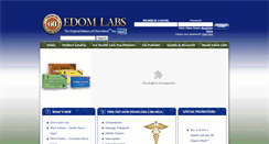 Desktop Screenshot of edomlaboratories.com